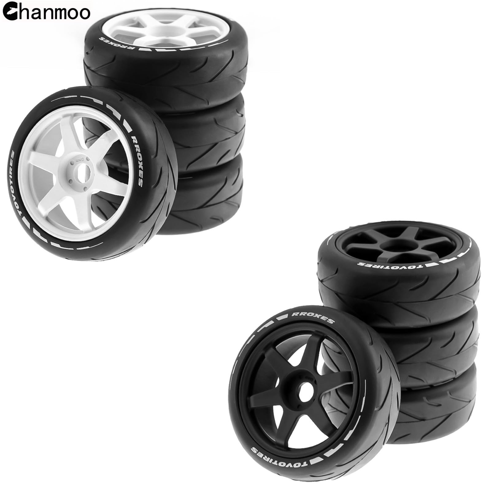 Amazon | Chanmoo 1/8 RCオンロードタイヤとハードプラスチック